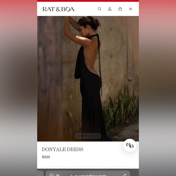 Rat & Boa maxi backless DONYALE DRESS - Picture 4 of 16